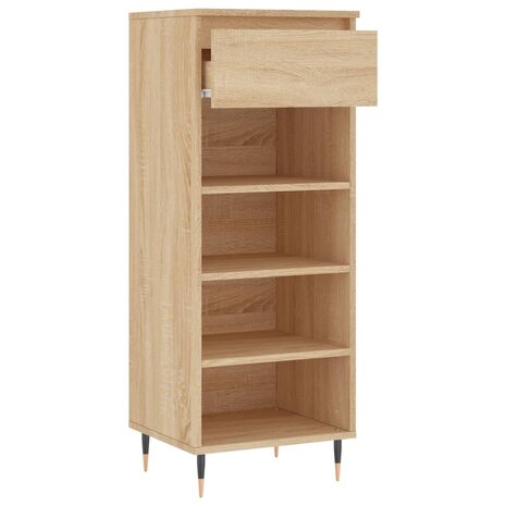 Schoenenkast 40x36x105 cm bewerkt hout sonoma eikenkleurig 8721012114944 6