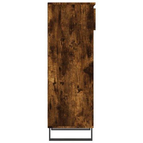 Schoenenkast 40x36x105 cm bewerkt hout gerookt eikenkleurig 8721012115125 7