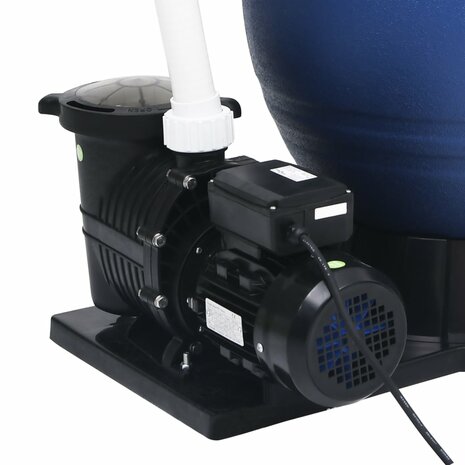 Zandfilter met 7 instellingen en 1000 W pomp blauw en zwart 8720286155226 8