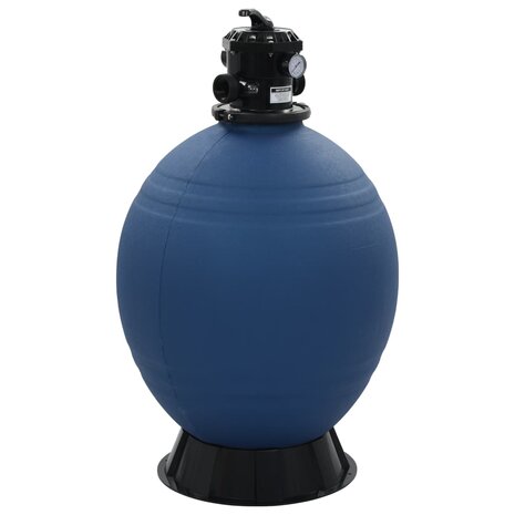 Zwembadzandfilter met 6-positie ventiel 660 mm blauw 8718475719106 1