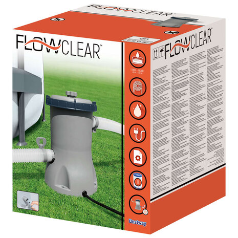 Bestway Zwembadfilterpomp Flowclear 2006 l/u 6942138967920 10