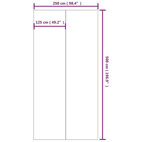 Zwembadgrondzeil 500x250 cm polyester geotextiel lichtgrijs 8720845773991 7