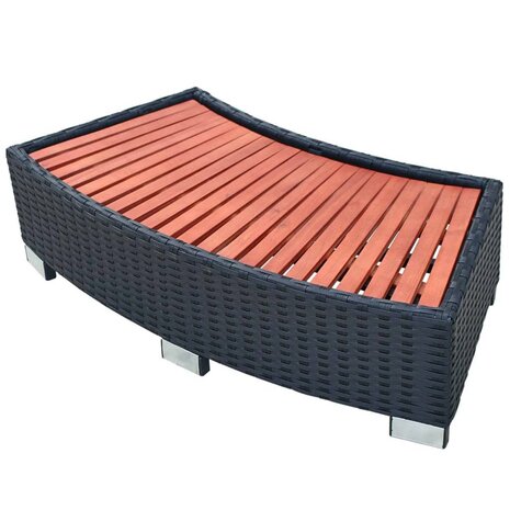 Spatrap 92x45x25 cm poly rattan zwart 8718475503057 1