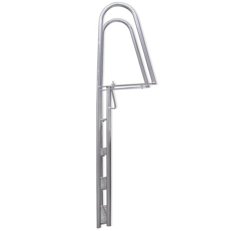 Dok/zwembadladder met 4 treden aluminium 167 cm 8718475509677 3