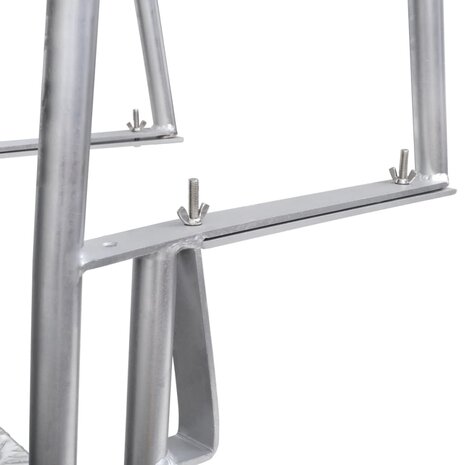 Dok/zwembadladder met 4 treden aluminium 167 cm 8718475509677 5