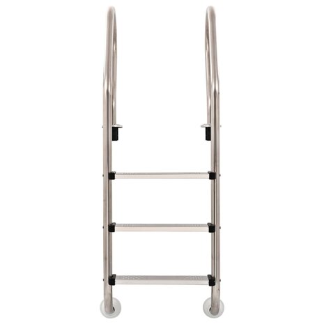 Zwembadladder met 3 sporten 120 cm roestvrij staal 304 8718475719151 2