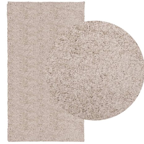 Vloerkleed PAMPLONA shaggy hoogpolig modern 60x110 cm beige 8721012228078 3