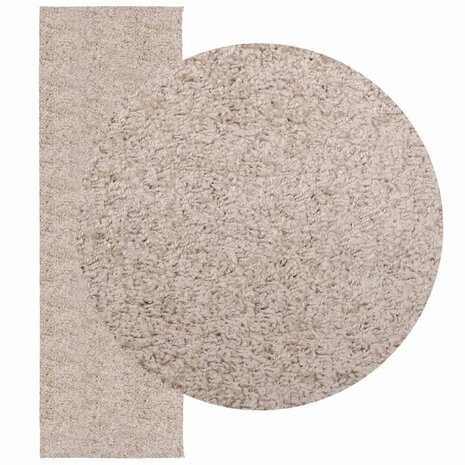 Vloerkleed PAMPLONA shaggy hoogpolig modern 80x250 cm beige 8721012228108 3