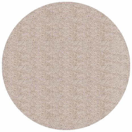 Vloerkleed PAMPLONA shaggy hoogpolig modern Ø 100 cm beige 8721012228238 2