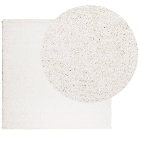 Vloerkleed PAMPLONA shaggy hoogpolig modern 120x120 cm crème 8721012228344 3