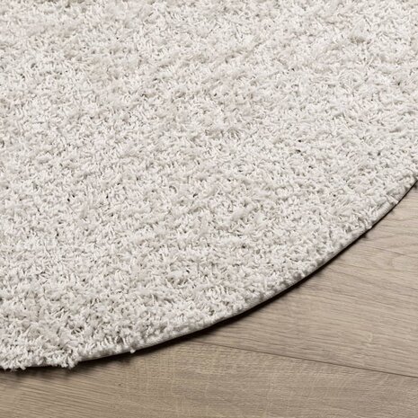 Vloerkleed PAMPLONA shaggy hoogpolig modern Ø 80 cm crèmekleur 8721012228443 4