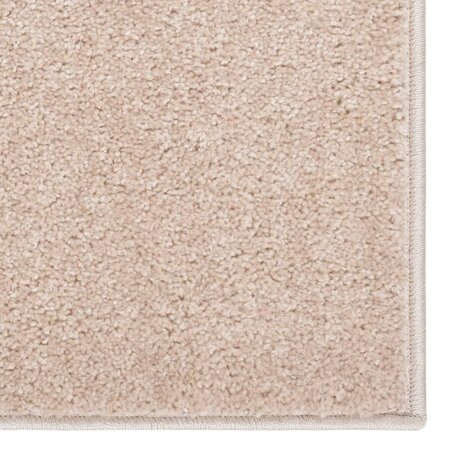 Vloerkleed kortpolig 80x150 cm donkerbeige 8720286848623 2