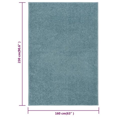 Vloerkleed kortpolig 160x230 cm blauw 8720286848715 7