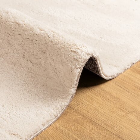 Vloerkleed HUARTE laagpolig zacht wasbaar 60x110 cm beige 8721012226142 6