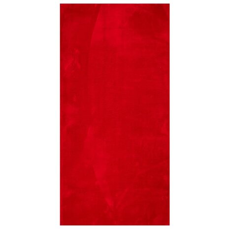 Vloerkleed HUARTE laagpolig zacht wasbaar 100x200 cm rood 8721012227705 2