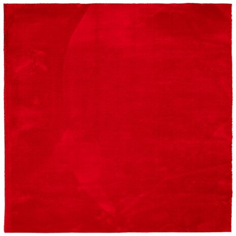 Vloerkleed HUARTE laagpolig zacht wasbaar 120x120 cm rood 8721012227712 2