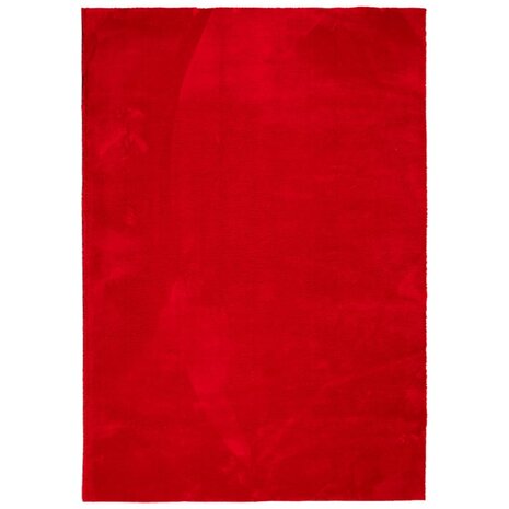 Vloerkleed HUARTE laagpolig zacht wasbaar 140x200 cm rood 8721012227736 2