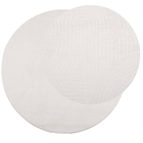 Vloerkleed IZA laagpolig Scandinavisch Ø 80 cm crèmekleurig 8721012230460 3