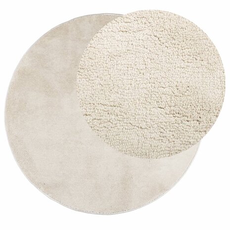 Vloerkleed OVIEDO laagpolig Ø 80 cm beige 8721012231009 3