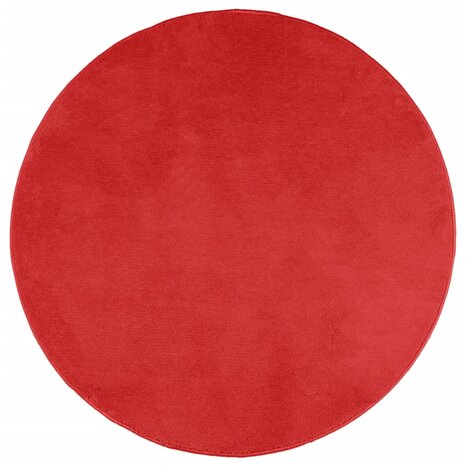 Vloerkleed OVIEDO laagpolig Ø 80 cm rood 8721012232327 2