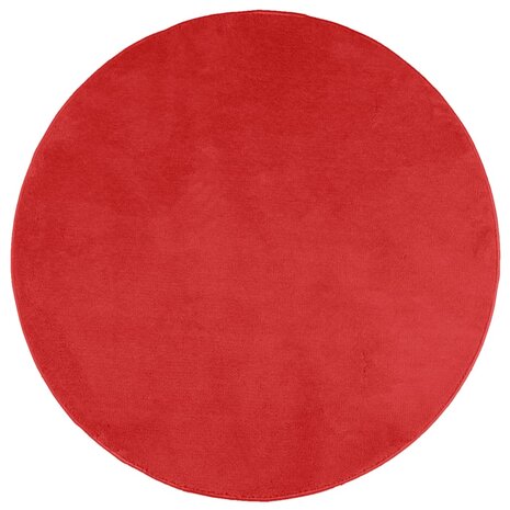 Vloerkleed OVIEDO laagpolig Ø 120 cm rood 8721012232341 2