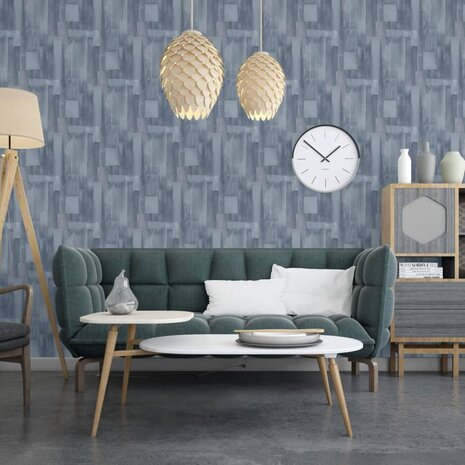 DUTCH WALLCOVERINGS Behang Wood grijs 3294271469018 3