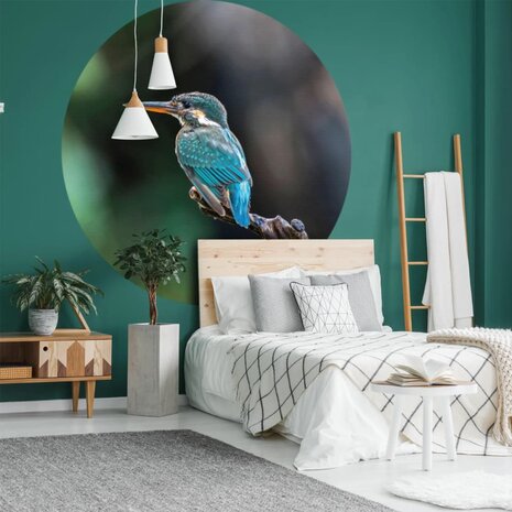 WallArt Behangcirkel The Kingfisher 142,5 cm 8719992629633 3