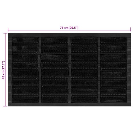 Deurmat rechthoekig 45x75 cm rubber en kokosvezel 8721012224735 6