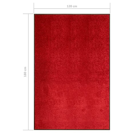 Deurmat wasbaar 120x180 cm rood 8720286064788 6