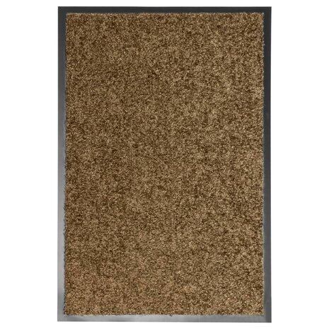 Deurmat wasbaar 40x60 cm bruin 8720286064856 1