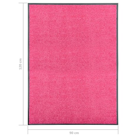 Deurmat wasbaar 90x120 cm roze 8720286065006 6