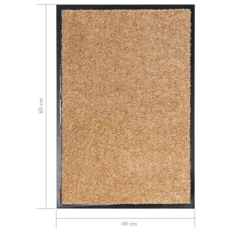 Deurmat wasbaar 40x60 cm crème 8720286065150 6