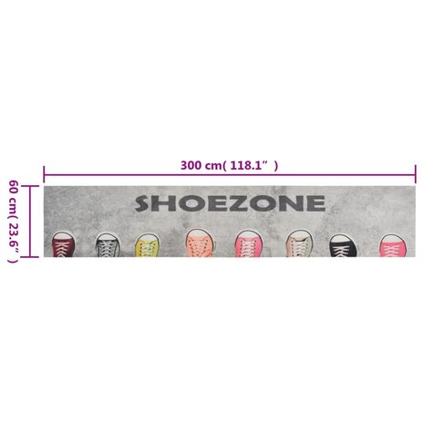 Keukenmat wasbaar shoezone-print 60x300 cm fluweel 8720845917845 5