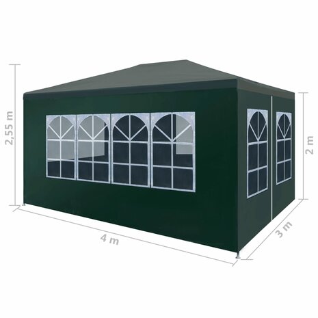 Partytent 3x4 m groen 8718475709428 8