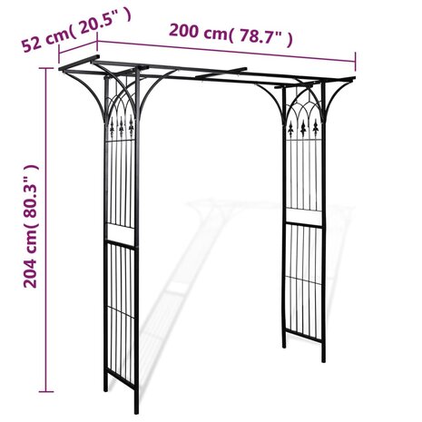 Tuinboog 200x52x204 cm 8718475850373 4