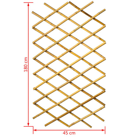 Nature Latwerk voor tuin 45x180 cm bamboe 6040720 8711338407202 7