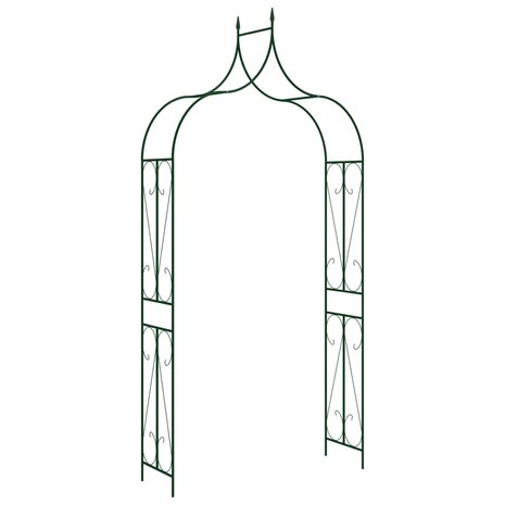 Tuinboog 120x38x258 cm ijzer donkergroen 8719883757360 1