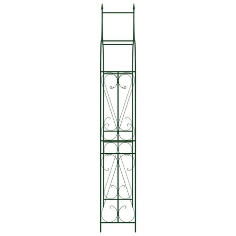 Tuinboog 120x38x258 cm ijzer donkergroen 8719883757360 3