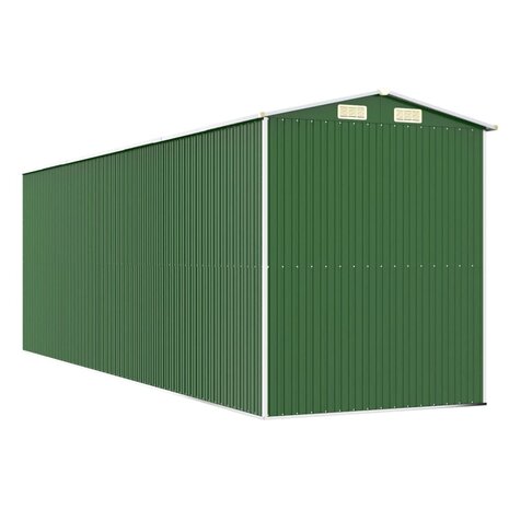 Tuinschuur 192x606x223 cm gegalvaniseerd staal groen 8720845581923 6