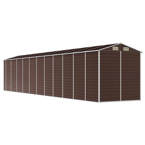 Tuinschuur 191x980x198 cm gegalvaniseerd staal bruin 8720845894757 7