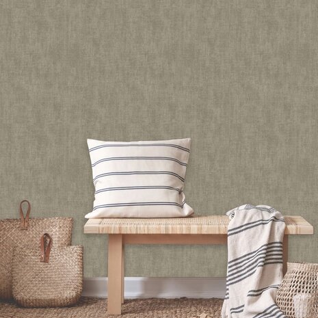 DUTCH WALLCOVERINGS Behang effen grijs-bruin 3294270908280 3