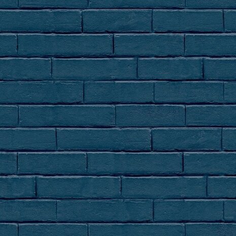 Good Vibes Behang Brick Wall blauw 5415058063467 2