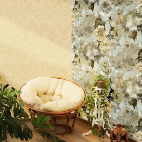 Topchic Behang Herringbone beige 8022560220720 3