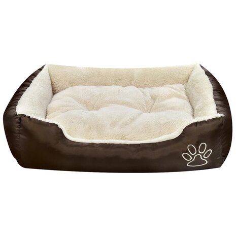 Hondenbed bruin en beige XXL 3