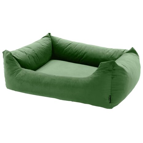 Madison Hondenbed Velvet 100x80x25 cm groen 1