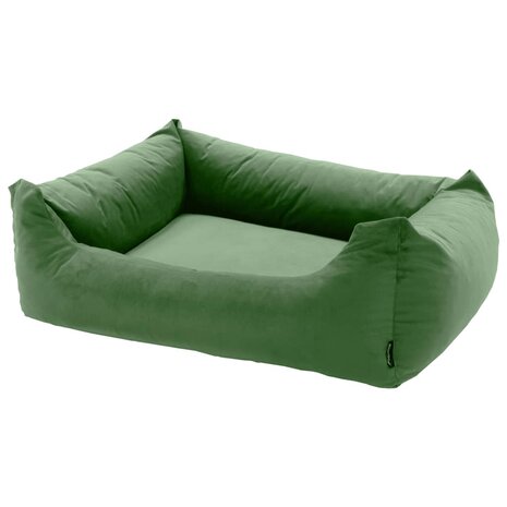 Madison Hondenbed Velvet 120x95x28 cm groen 1