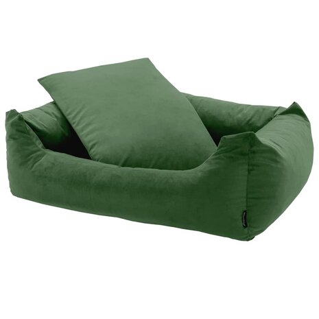 Madison Hondenbed Velvet 120x95x28 cm groen 2