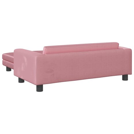 Hondenmand met verlengstuk 100x50x30 cm fluweel roze 5