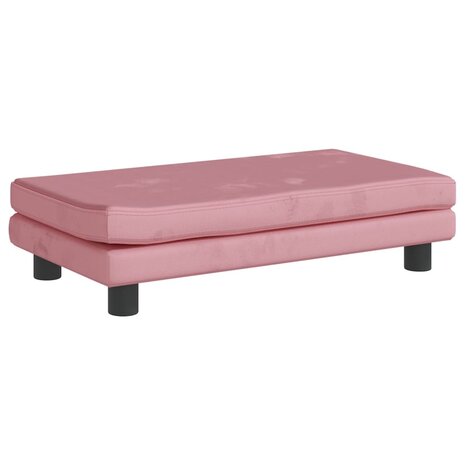 Hondenmand met verlengstuk 100x50x30 cm fluweel roze 6