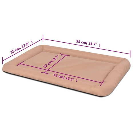 Hondenmatras maat M beige 5